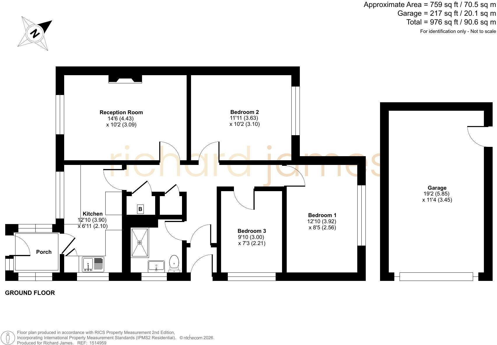 Woodstock Road, Stratton St Margaret, Swindon, SN3 floorplan