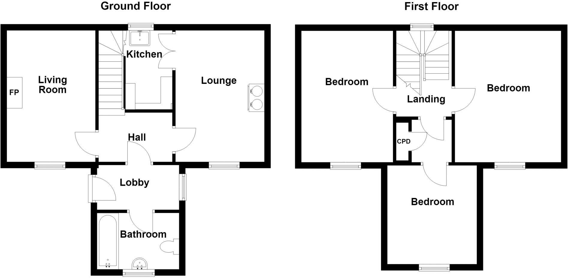 9 Lochbay, Waternish, Isle of Skye, IV55 8GD floorplan