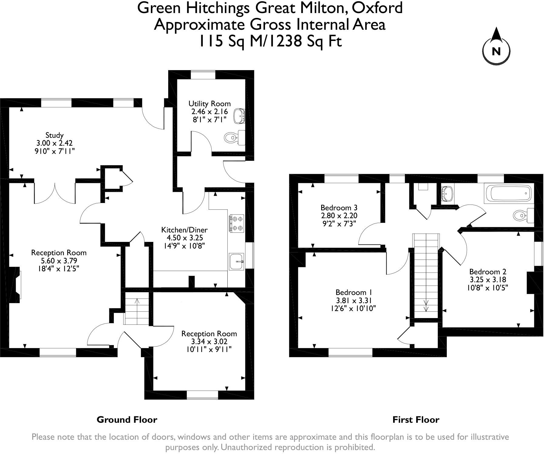 Green Hitchings, Great Milton floorplan