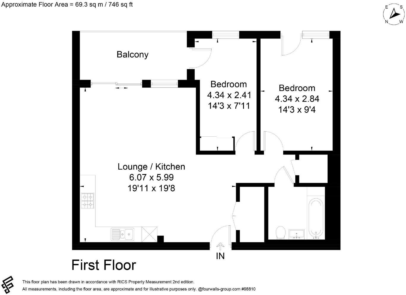 Cleevedale Place, London, SW4 floorplan