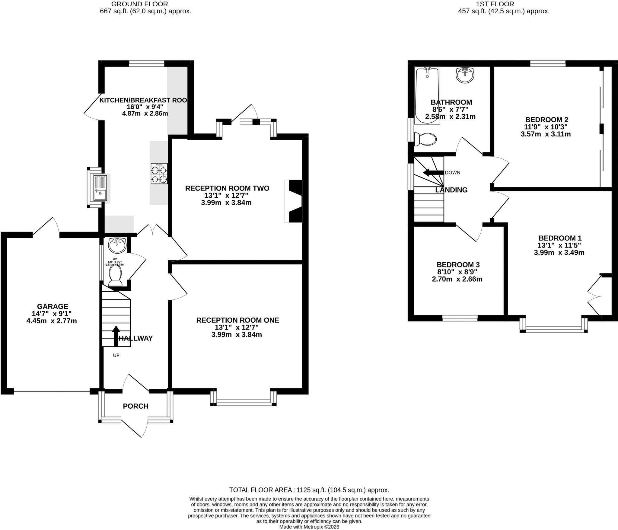 Whitley Crescent, Whitley, Wigan floorplan