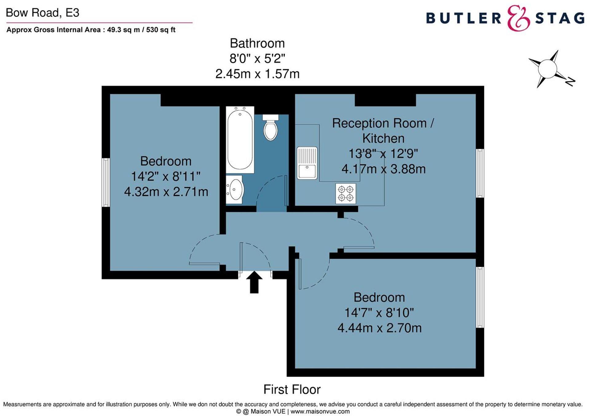 Bow Road, London, E3 floorplan