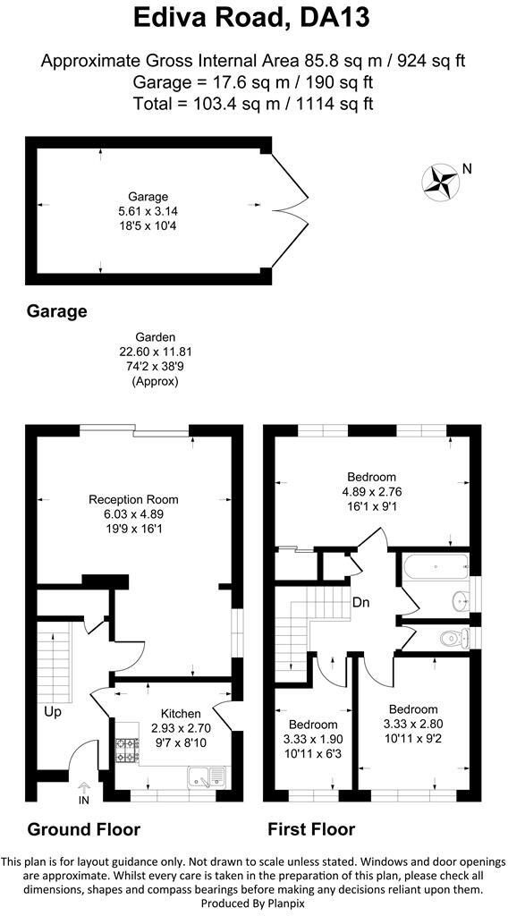 Ediva Road, Meopham floorplan