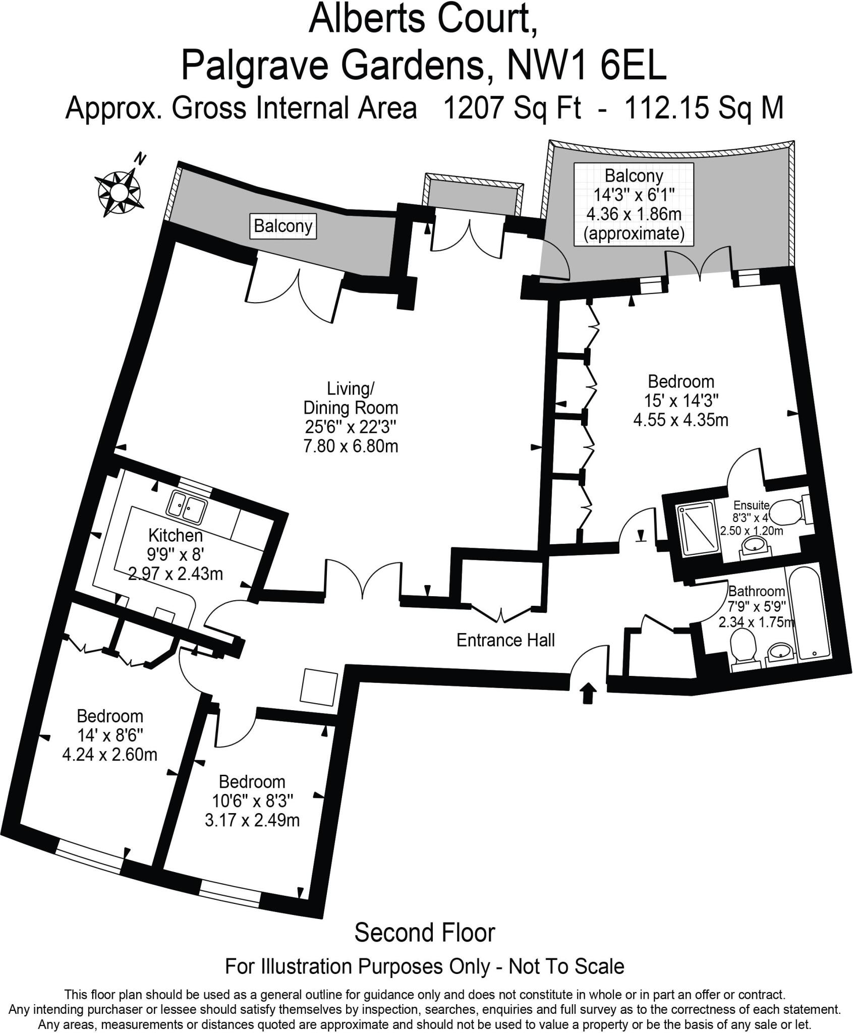 Alberts Court, Palgrave Gardens, London NW1 floorplan