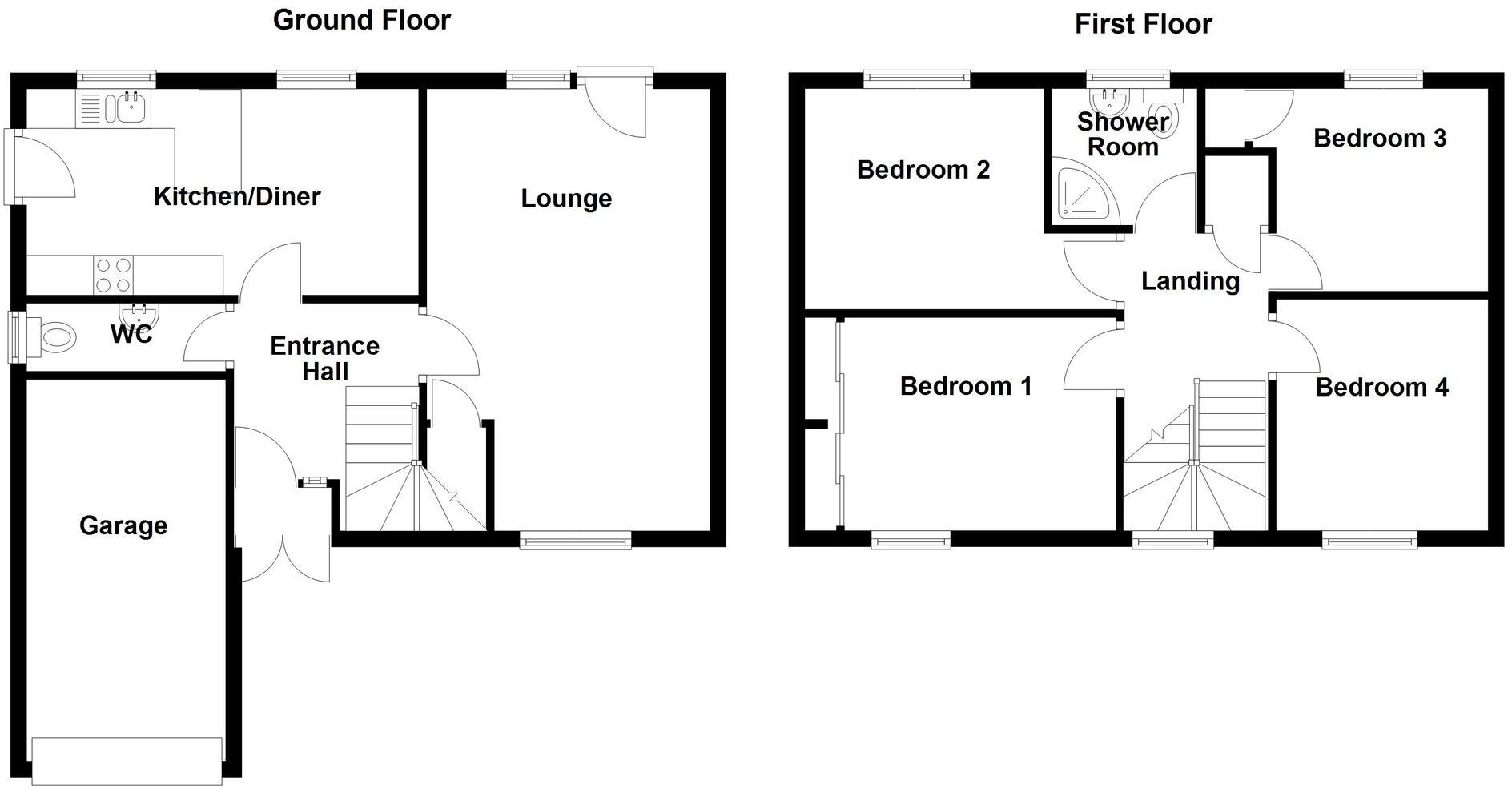 Locksley Close, Ashby-De-La-Zouch, LE65 floorplan