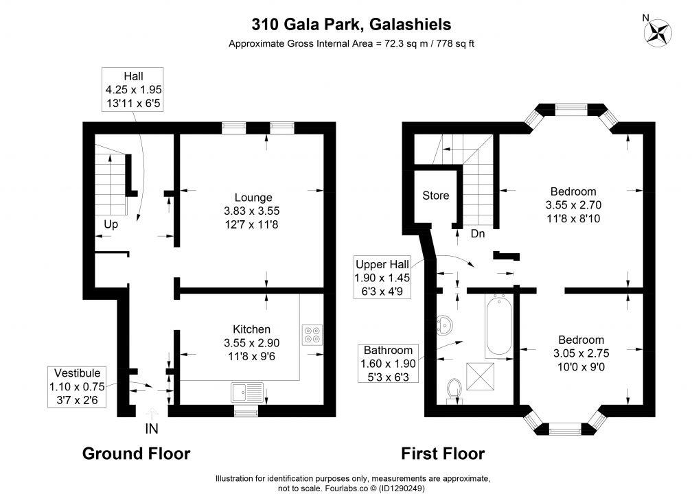 310 Gala Park, Galashiels, TD1 1HQ floorplan