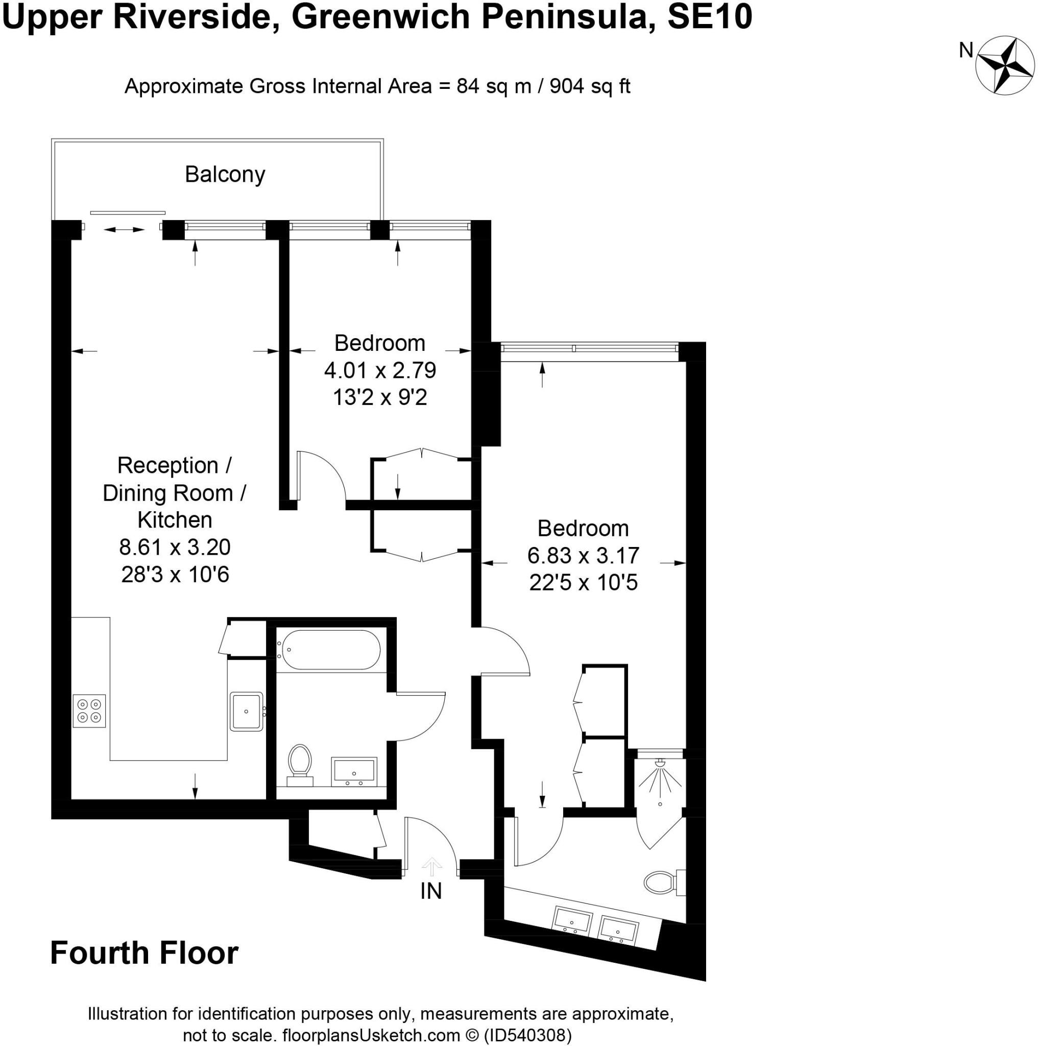 Upper Riverside, 10 Cutter Lane, SE10 floorplan