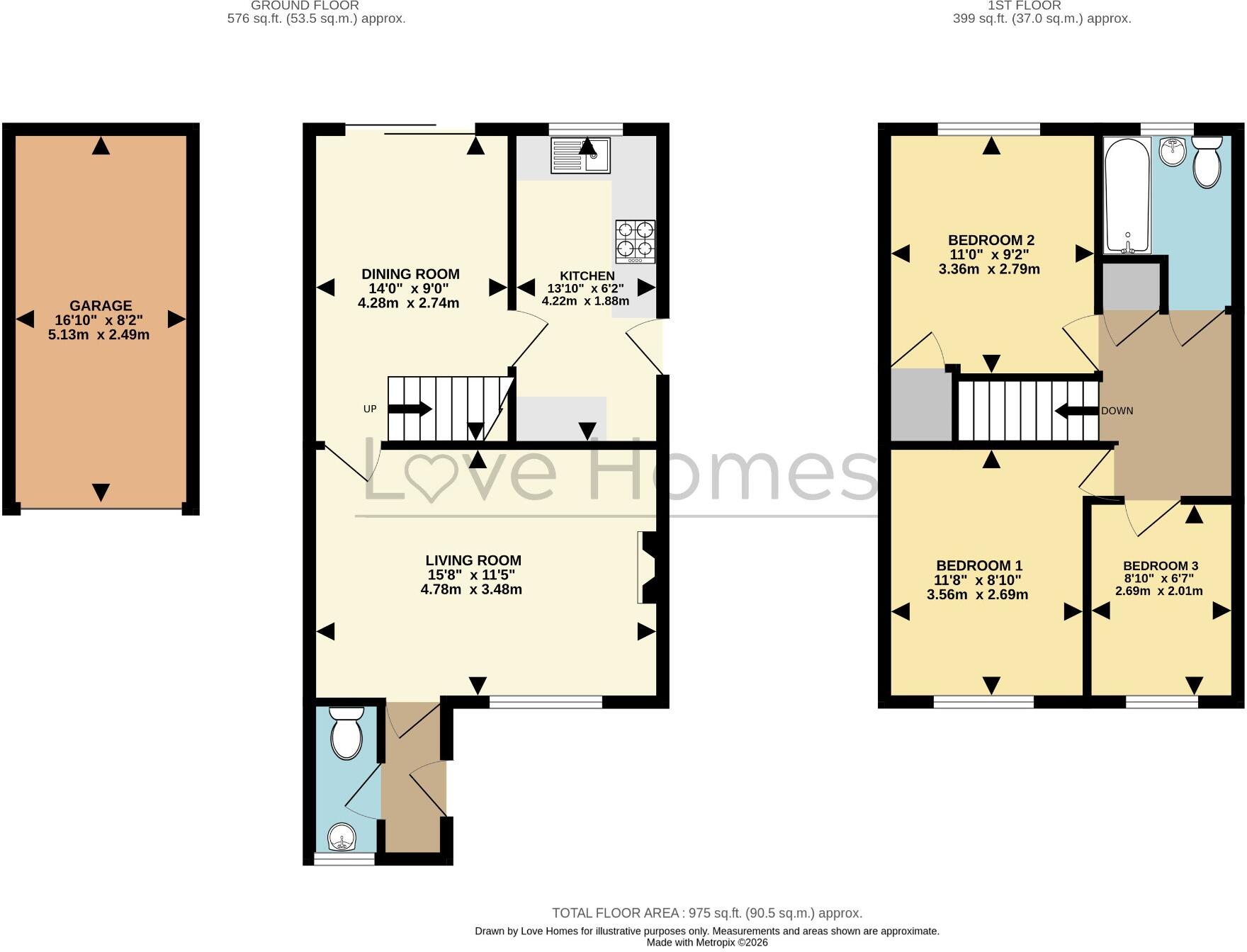 Ely Close, Flitwick floorplan