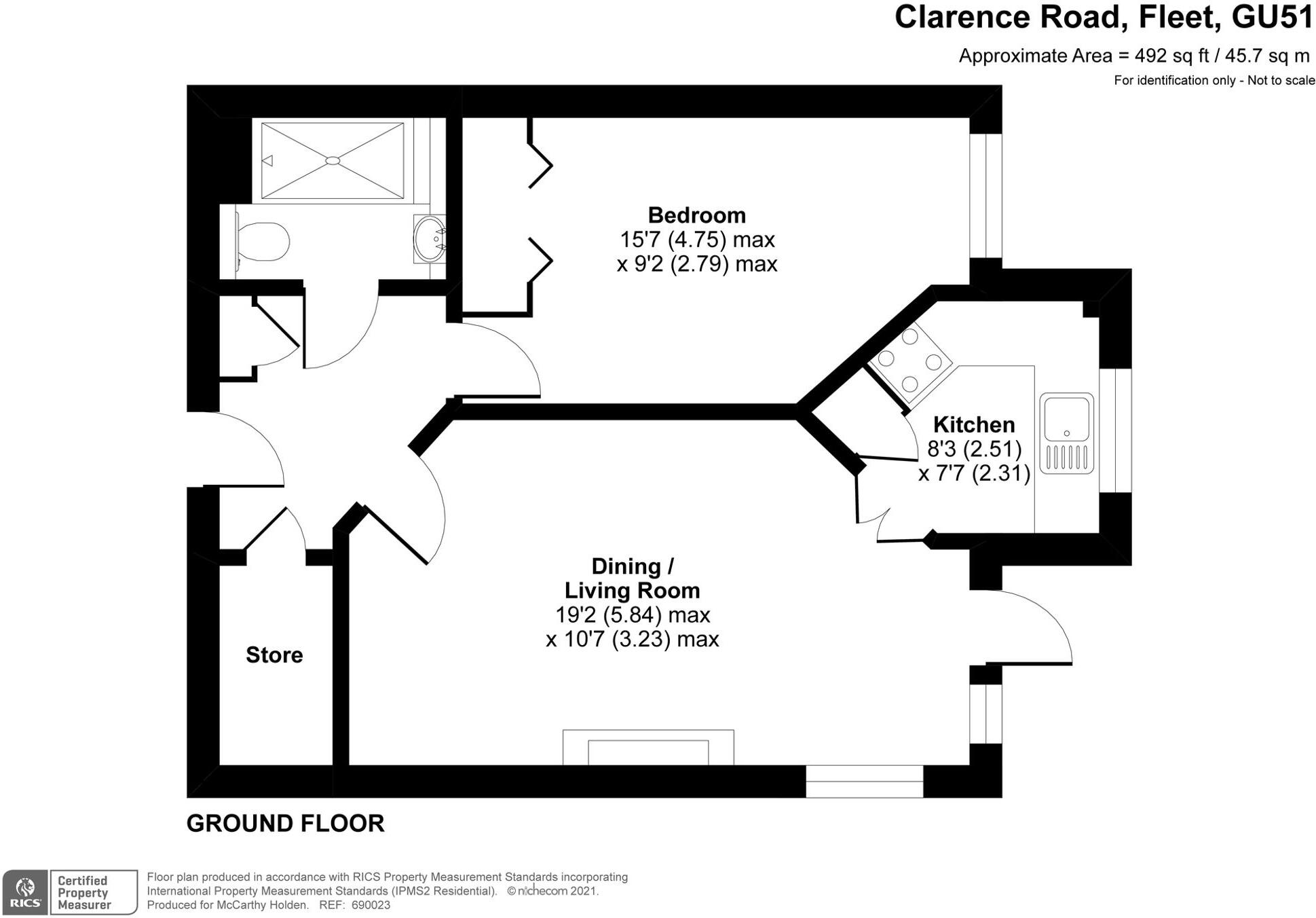 Clarence Road, Argyll Court Clarence Road, GU51 floorplan
