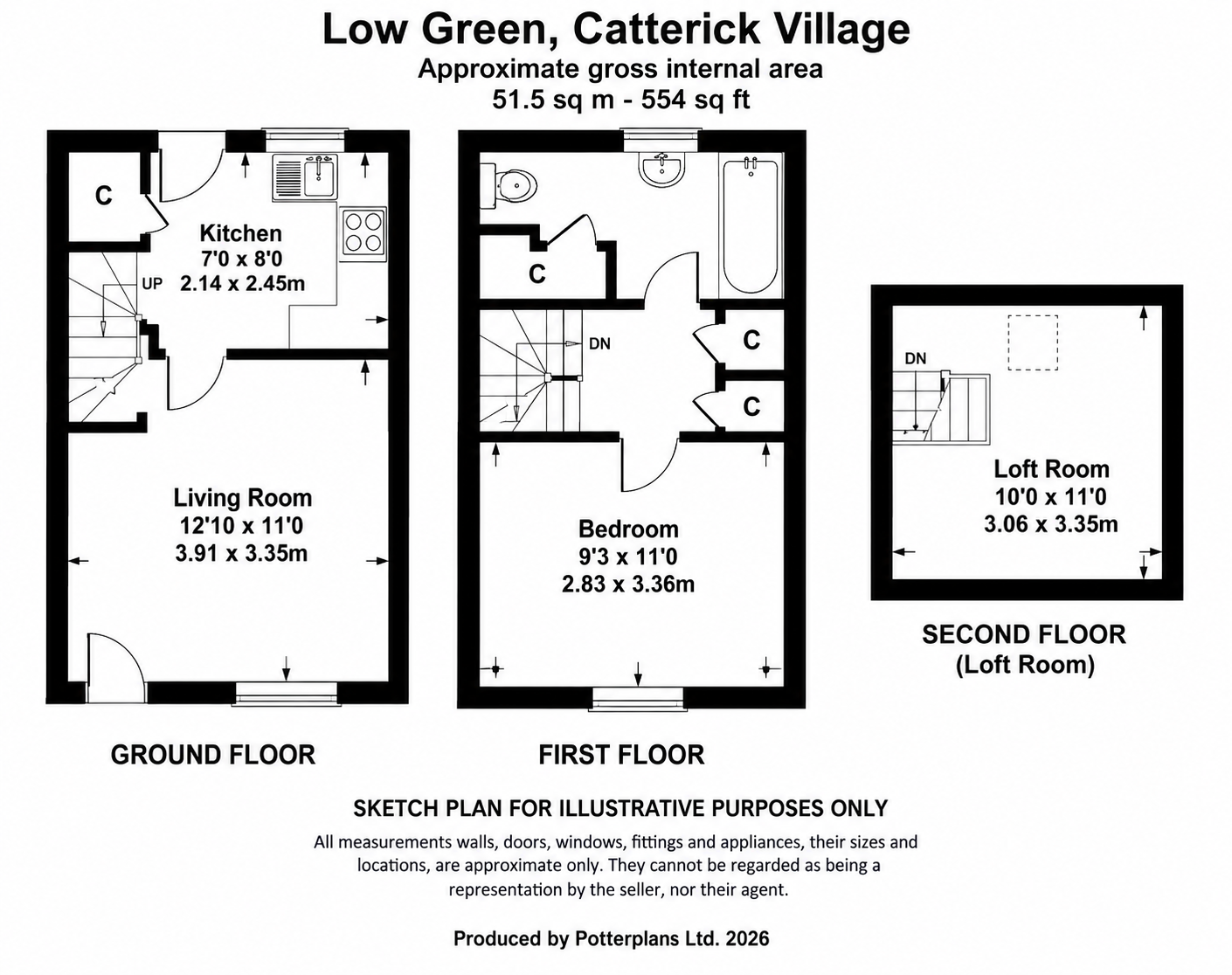 5a Low Green, Catterick Village, Richmond floorplan