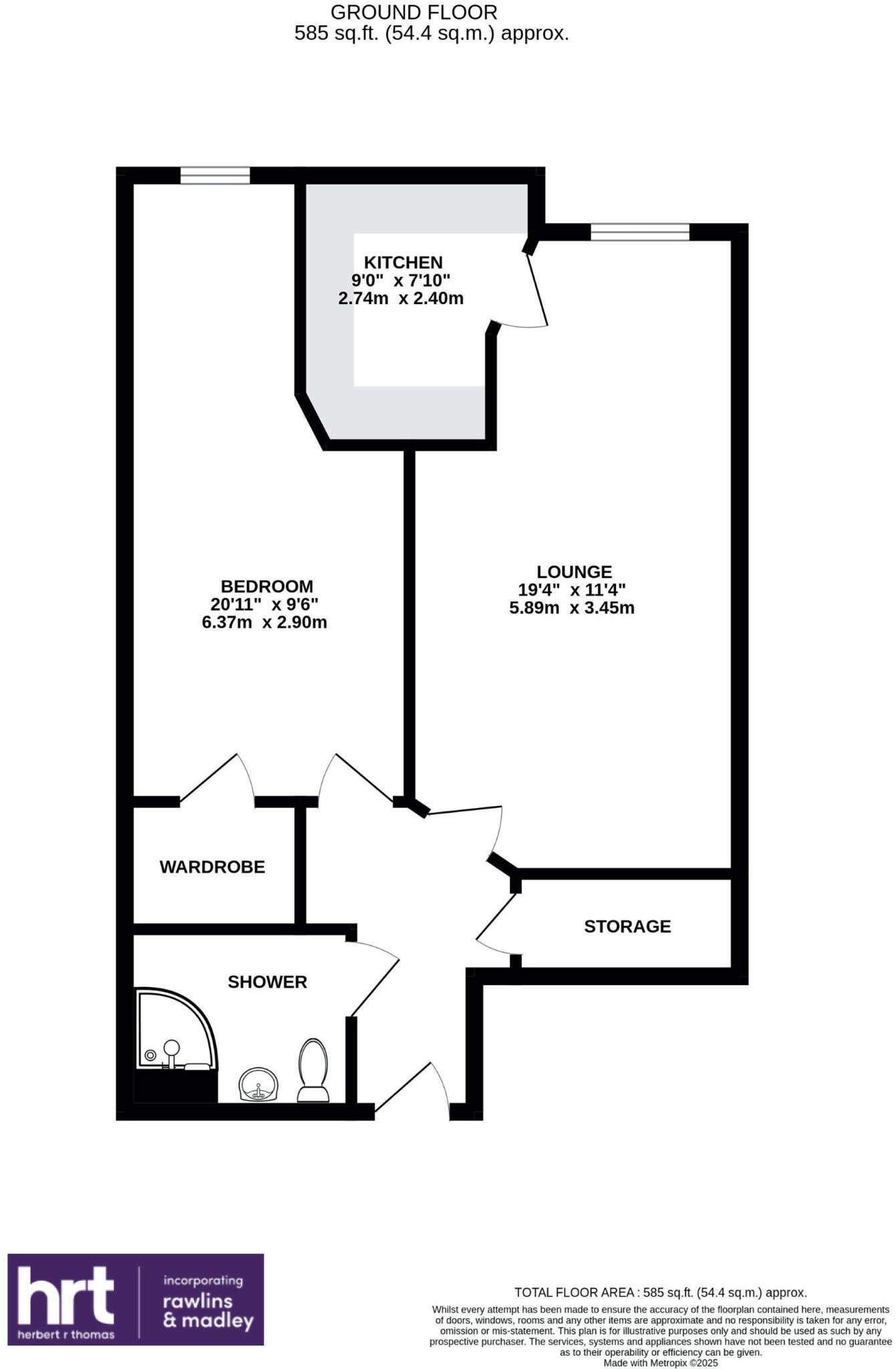 34 De Clare Lodge, Westgate, Cowbridge, Vale of Glamorgan, CF71 7FR floorplan