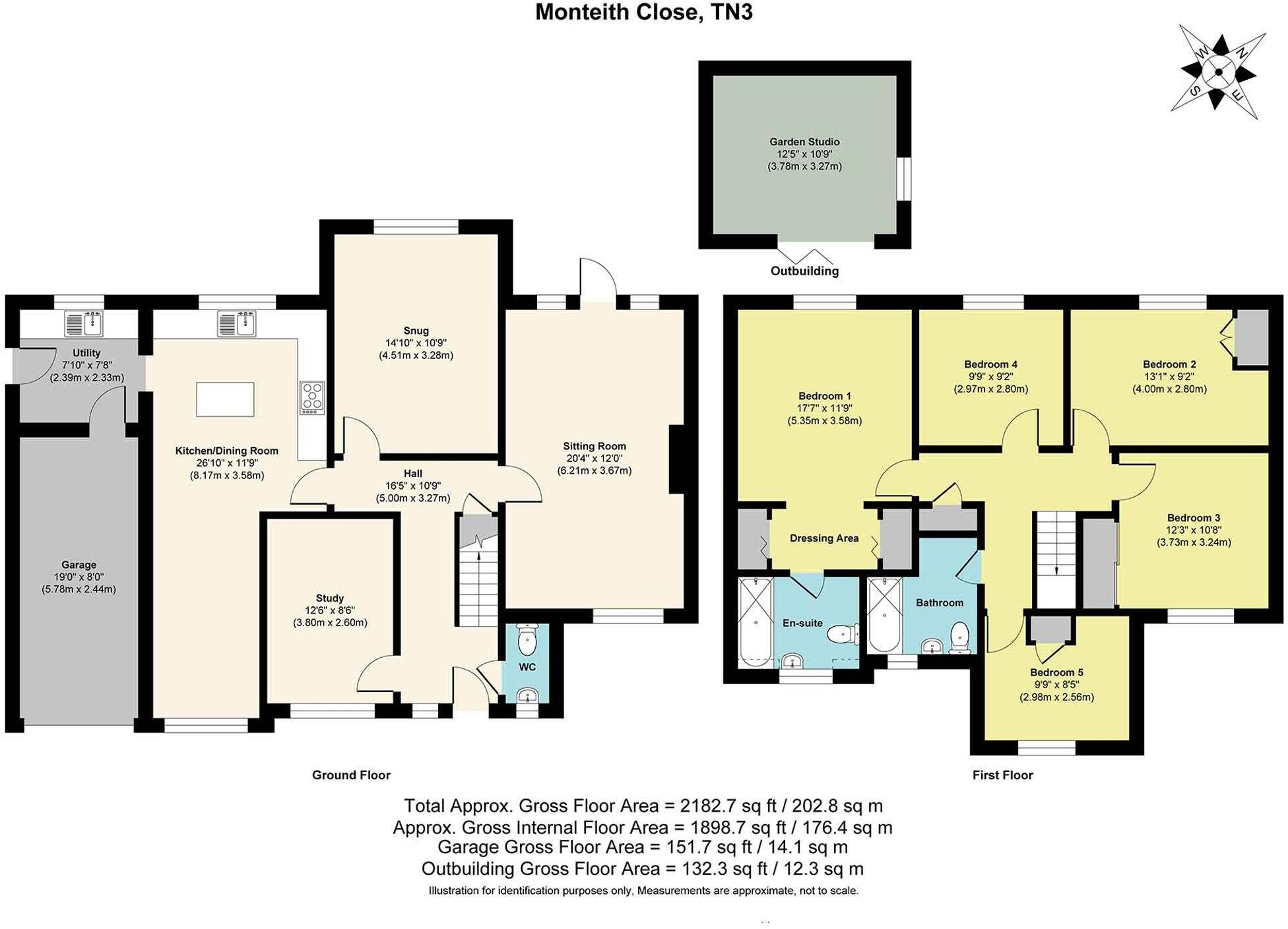Monteith Close, Langton Green, TN3 floorplan