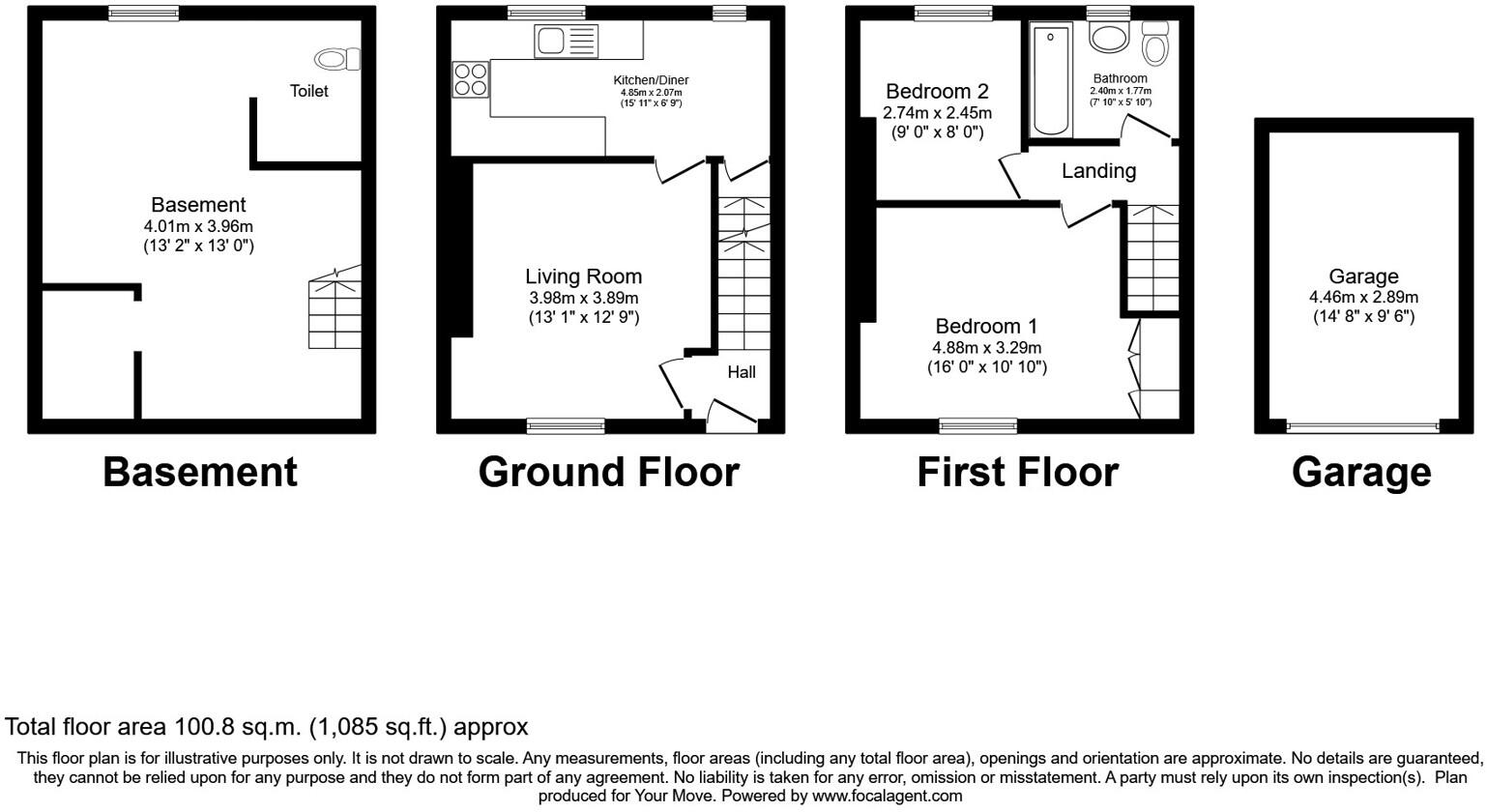 Hebden Road, Haworth, Keighley, West Yorkshire, BD22 floorplan
