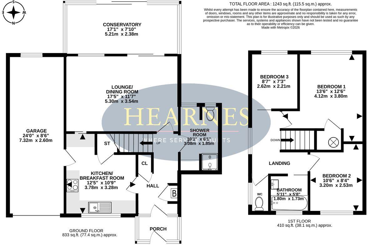 Verity Crescent, Canford Heath, Poole, BH17 floorplan