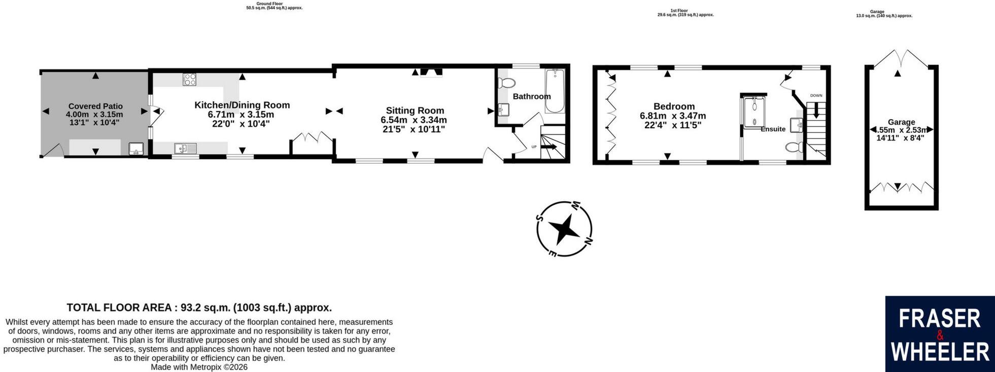 Staplake Mount Cottages, Starcross, EX6 floorplan