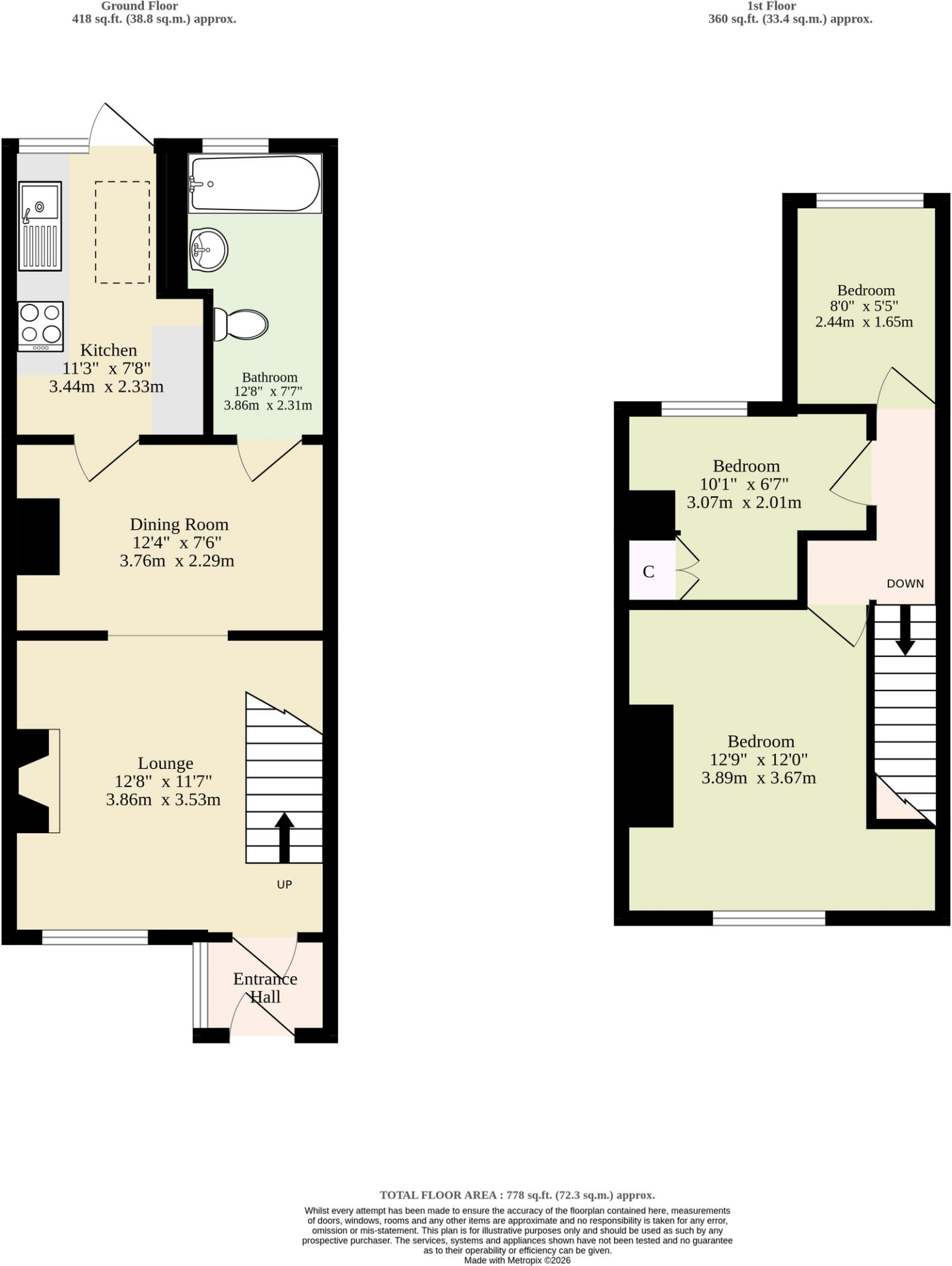 Butt Lane, Burgh Castle floorplan