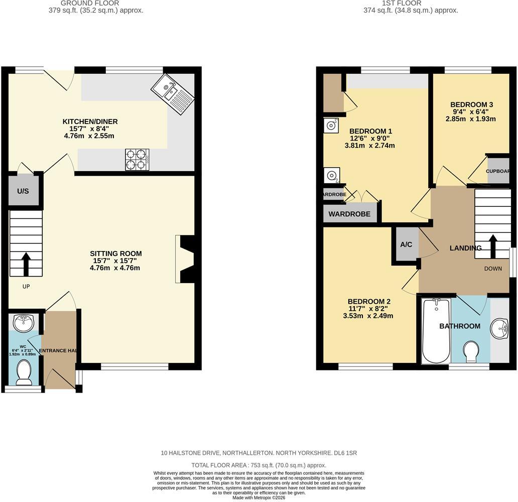 Hailstone Drive, Northallerton floorplan