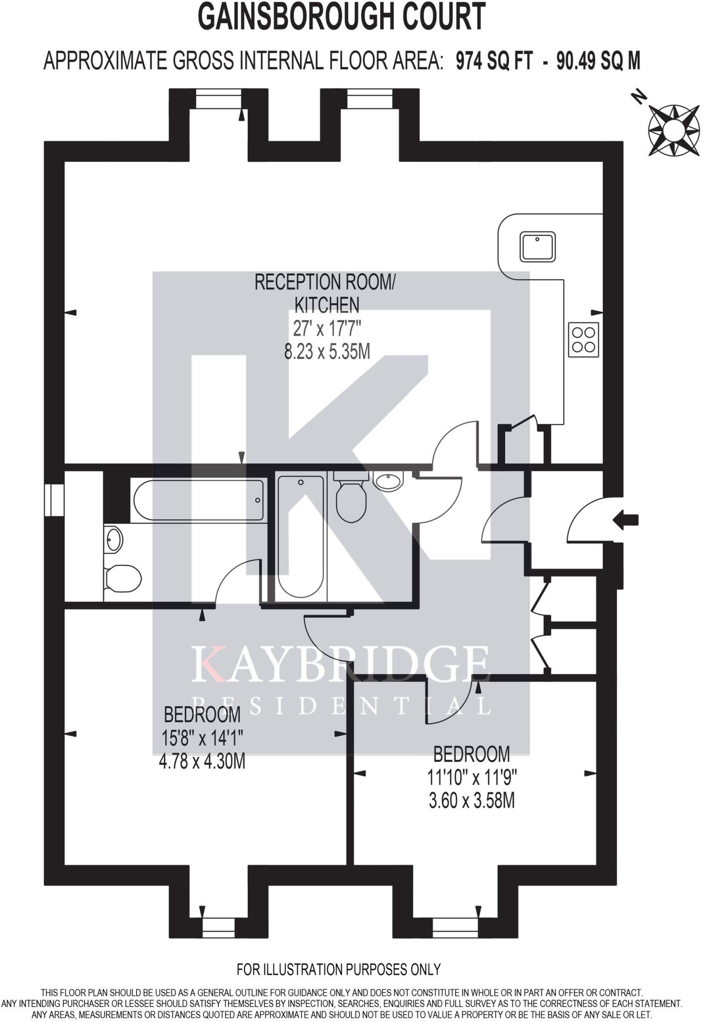 Kingston Road, Epsom, KT19 floorplan