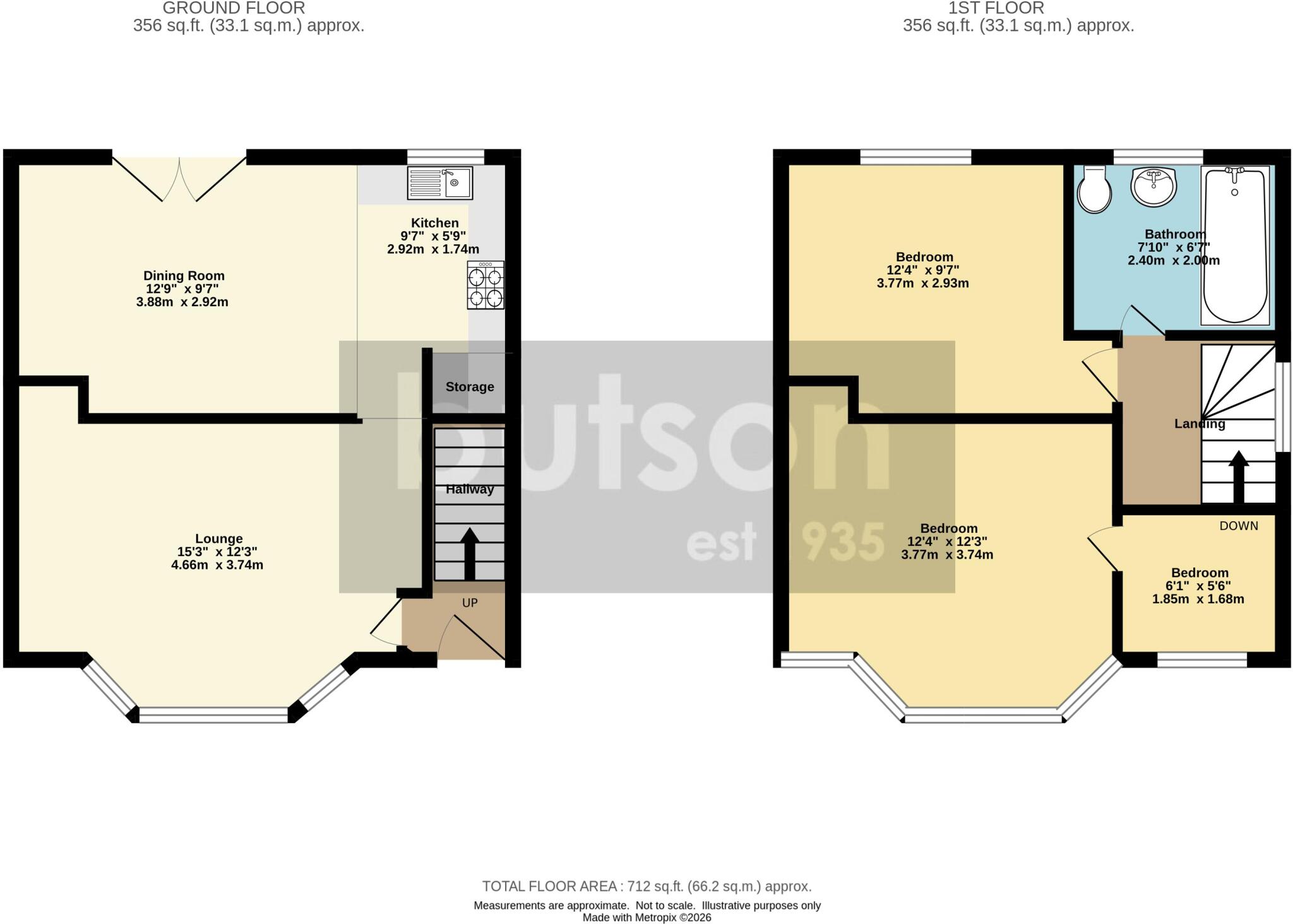 3 Beckway Avenue, Blackpool, FY3 8JY floorplan