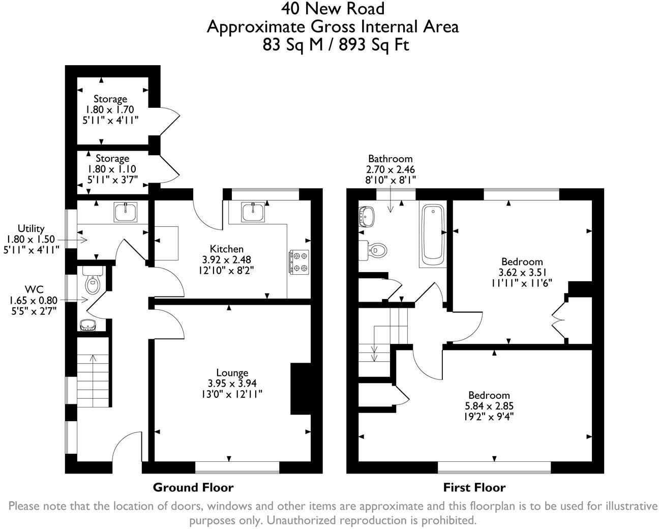 New Road, Crich, Matlock floorplan