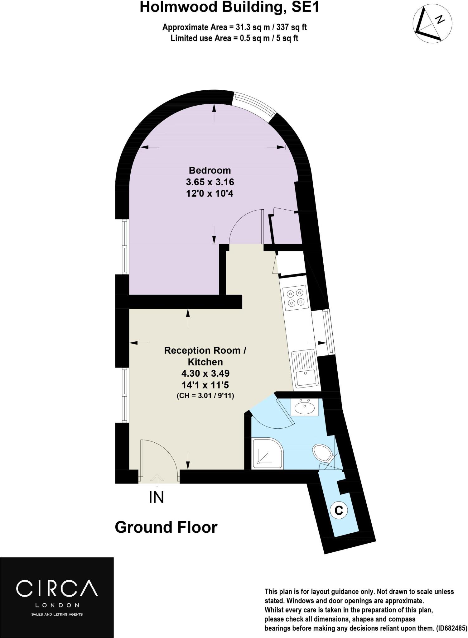 Holmwood Buildings, Southwark Street, SE1 floorplan