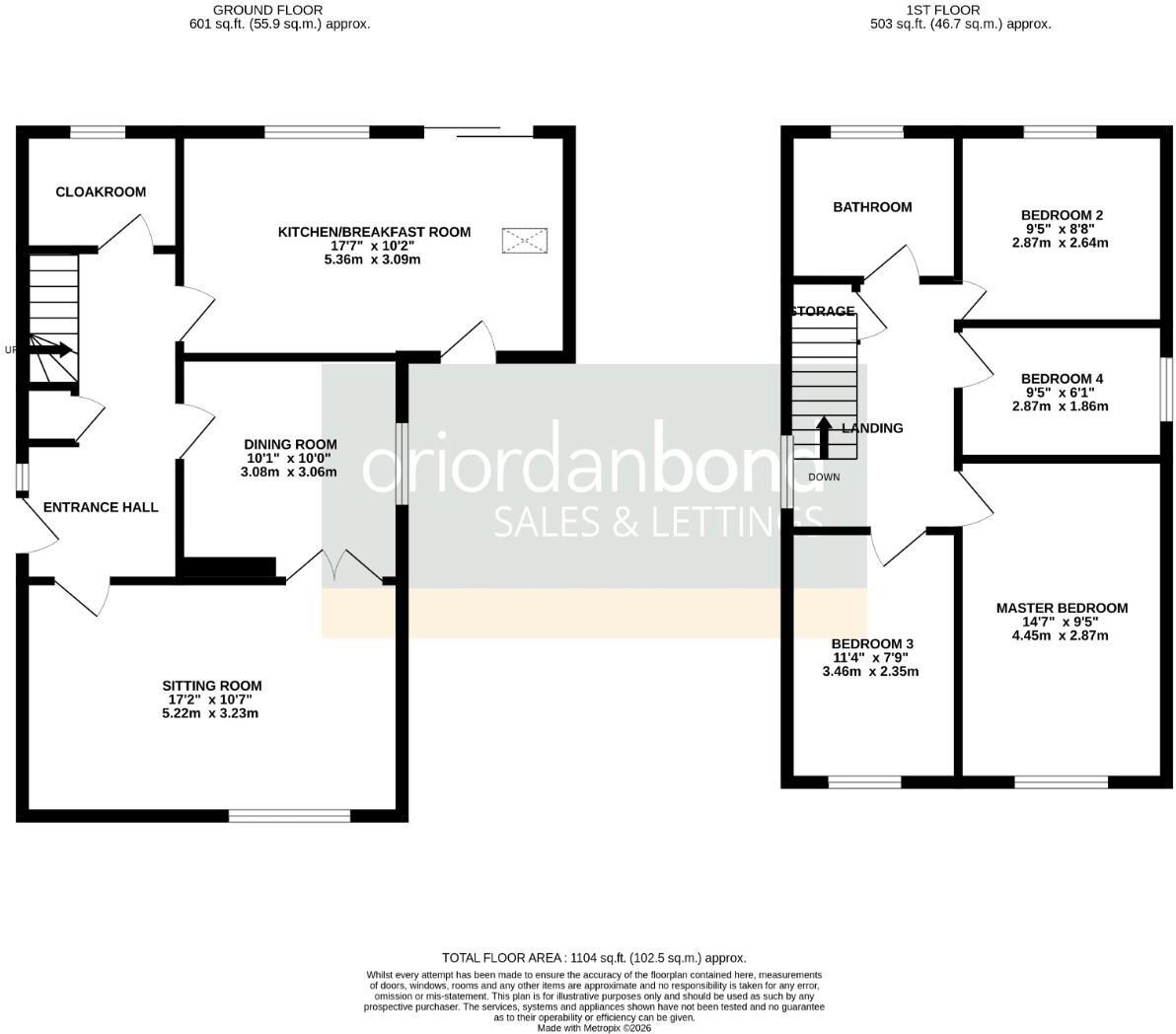 Brendon Close, Abington Vale, Northampton NN3 floorplan