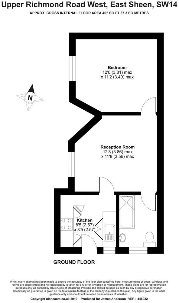 Sheengate Mansions, East Sheen, SW14 floorplan