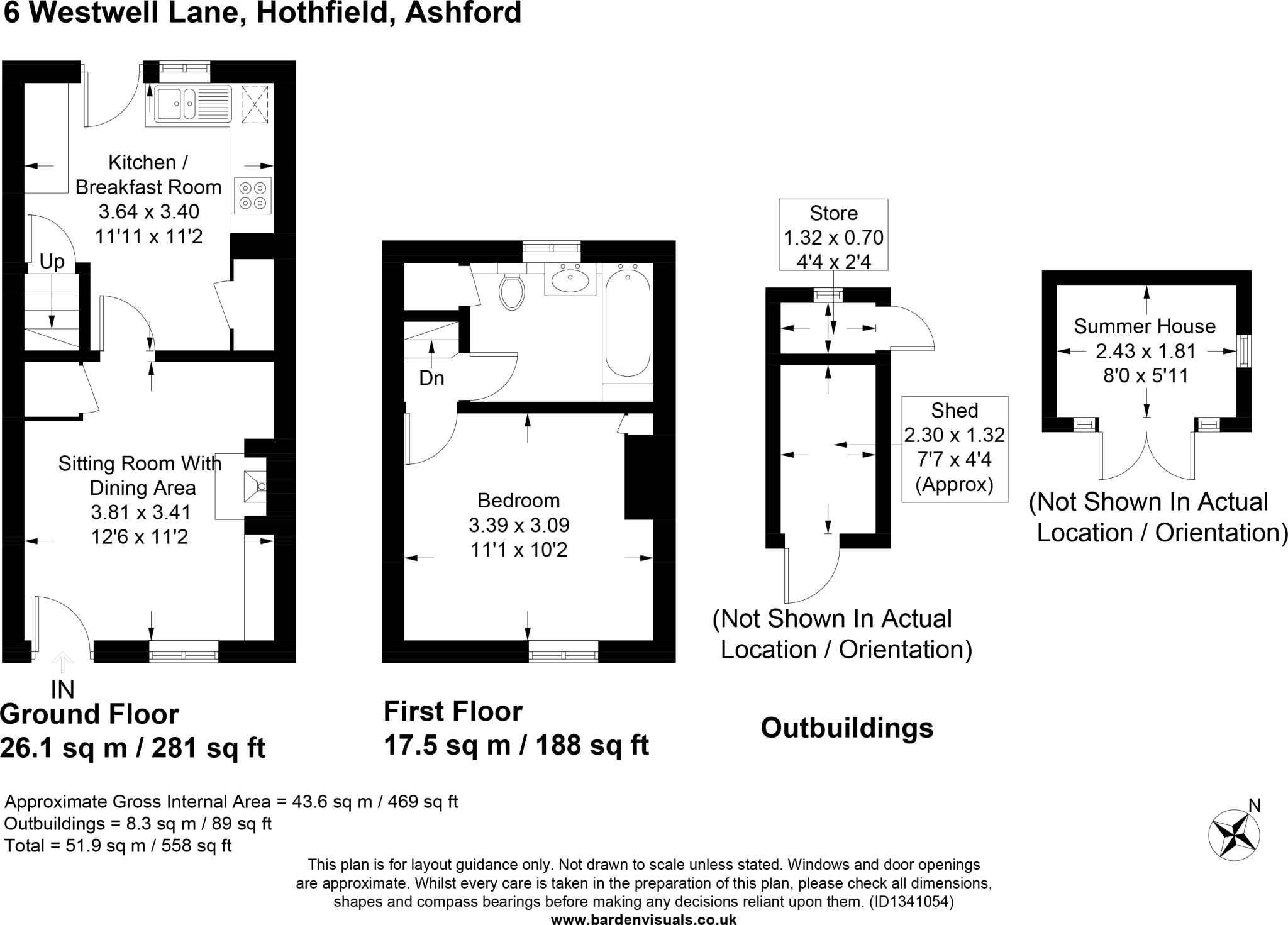 Westwell Lane, Hothfield, Ashford, Kent, TN26 floorplan
