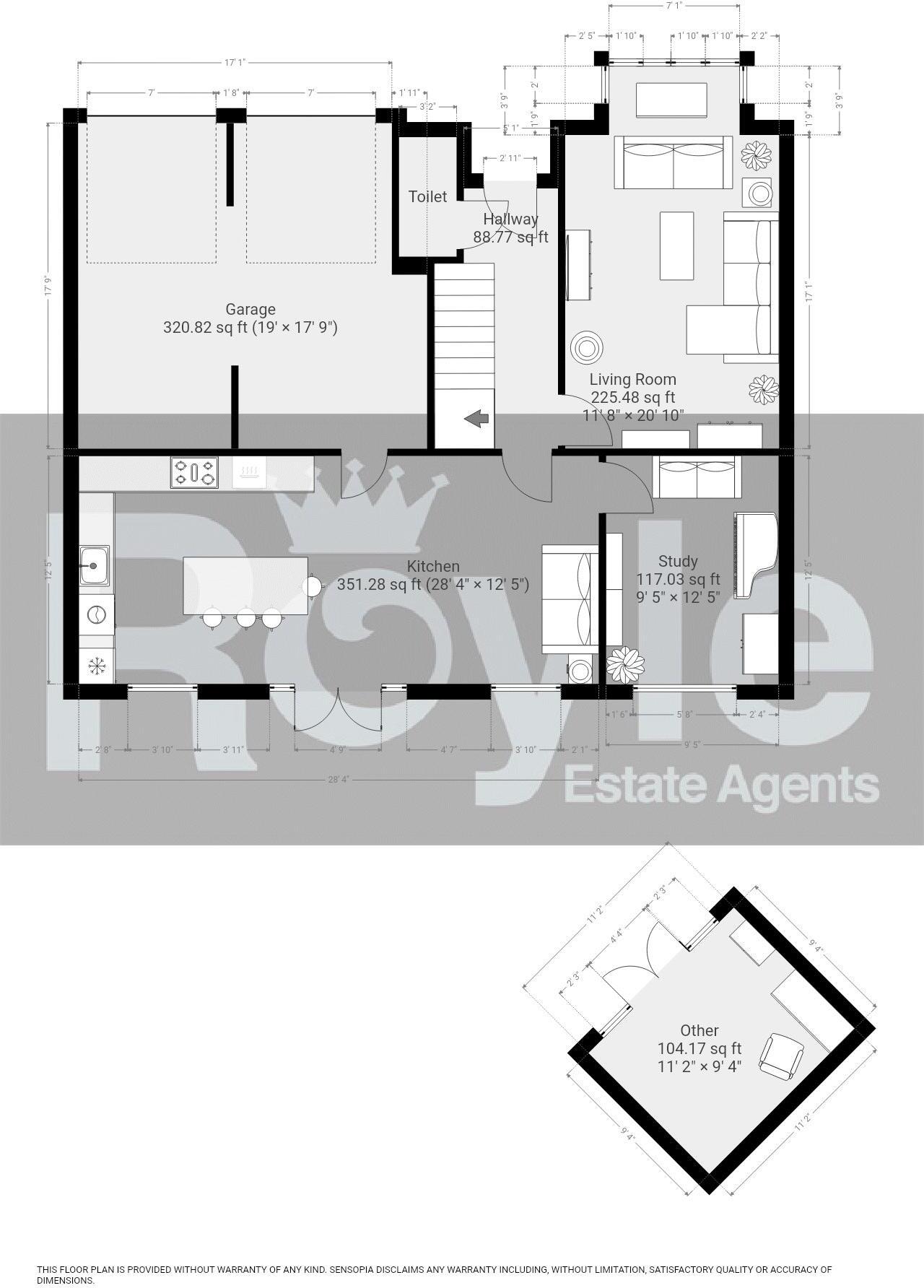 No. 4 Bishops Close, Poulton-le-Fylde, Lancs FY6 7GF floorplan