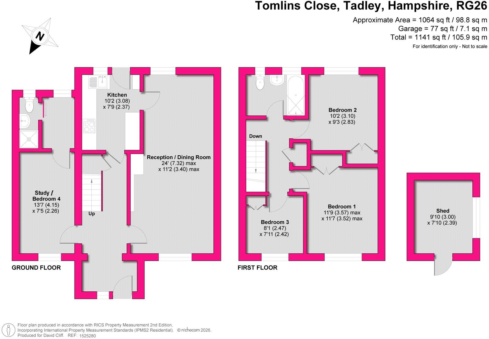 Tomlins Close, Tadley, Hampshire, RG26 floorplan