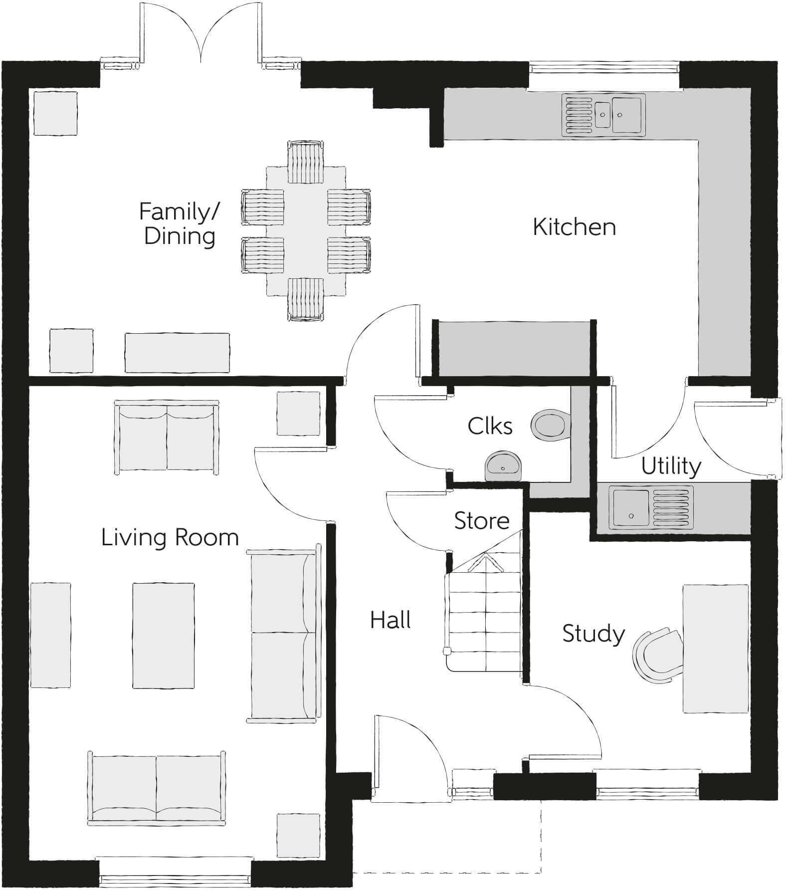 Clover Close, 
Ash, 
Guildford, 
GU12 6TX floorplan