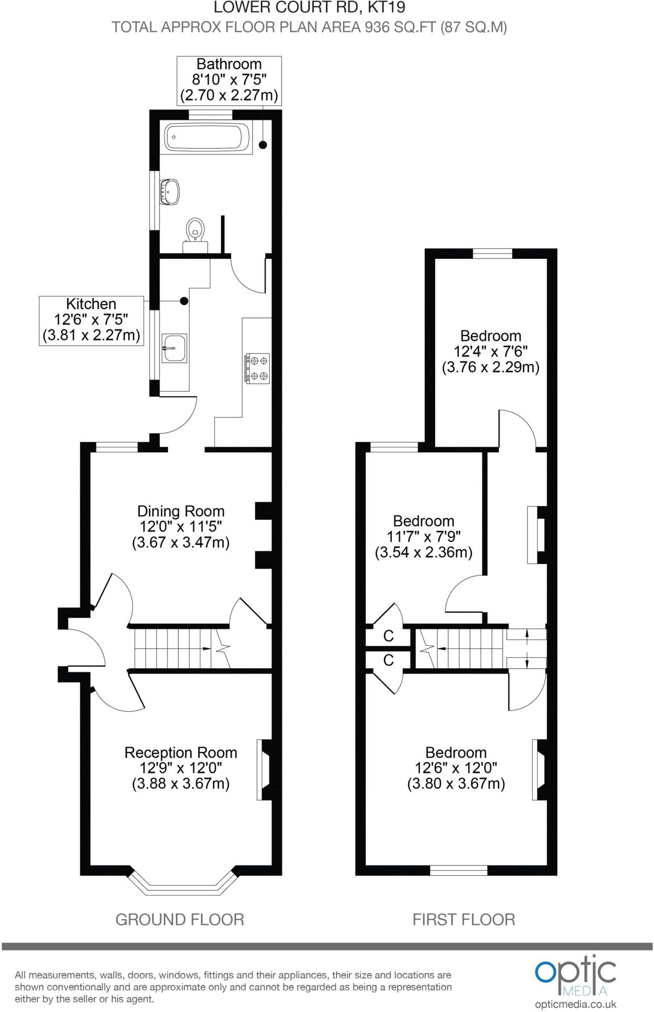 Lower Court Road, Epsom, KT19 floorplan