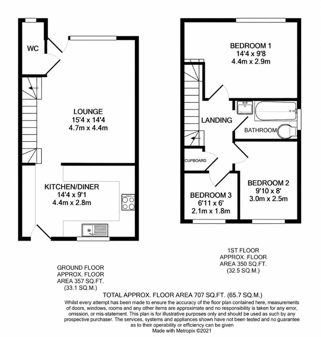 The Street, Beck Row floorplan