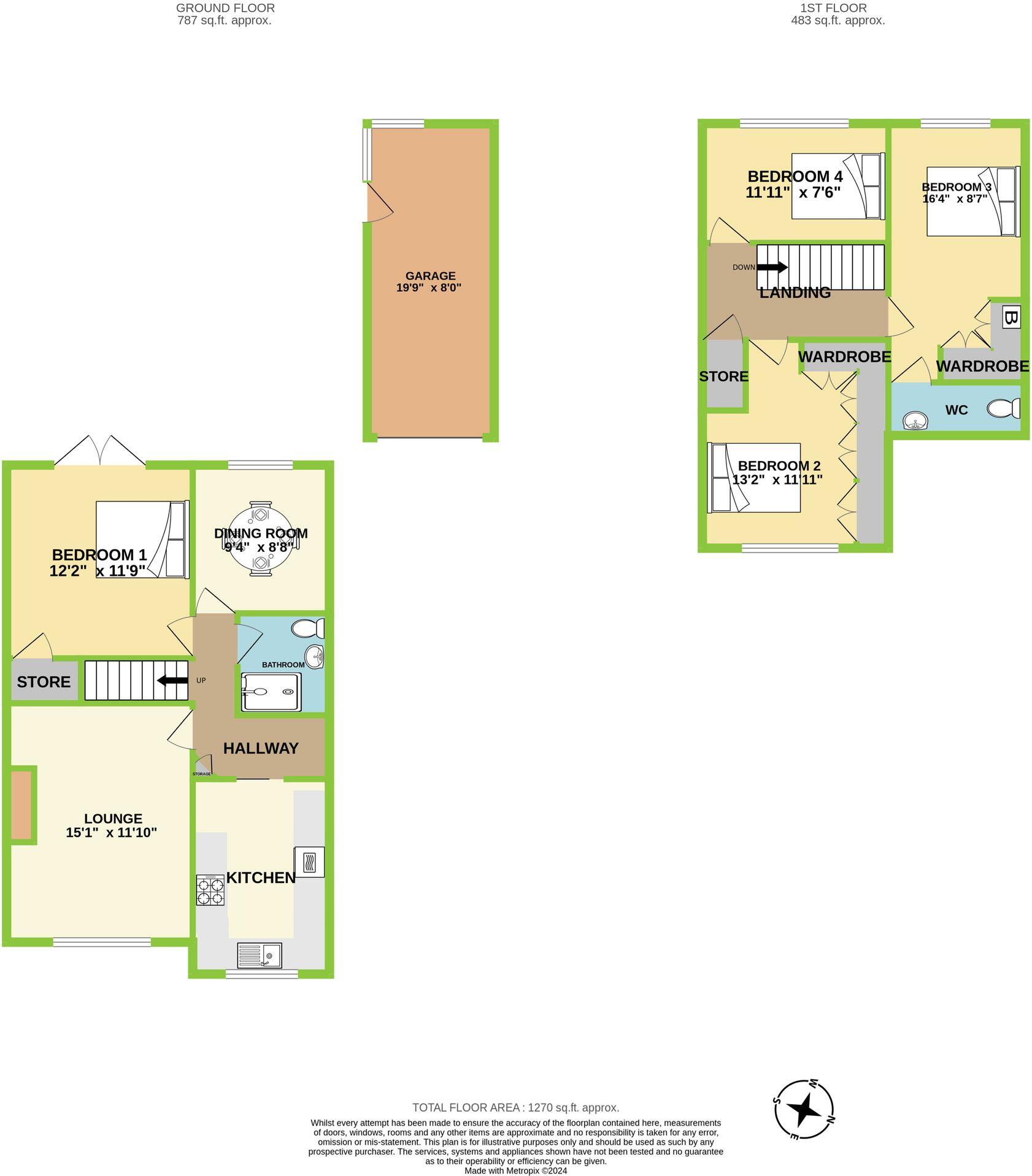 Meadow Crescent, Tonteg, CF38 floorplan