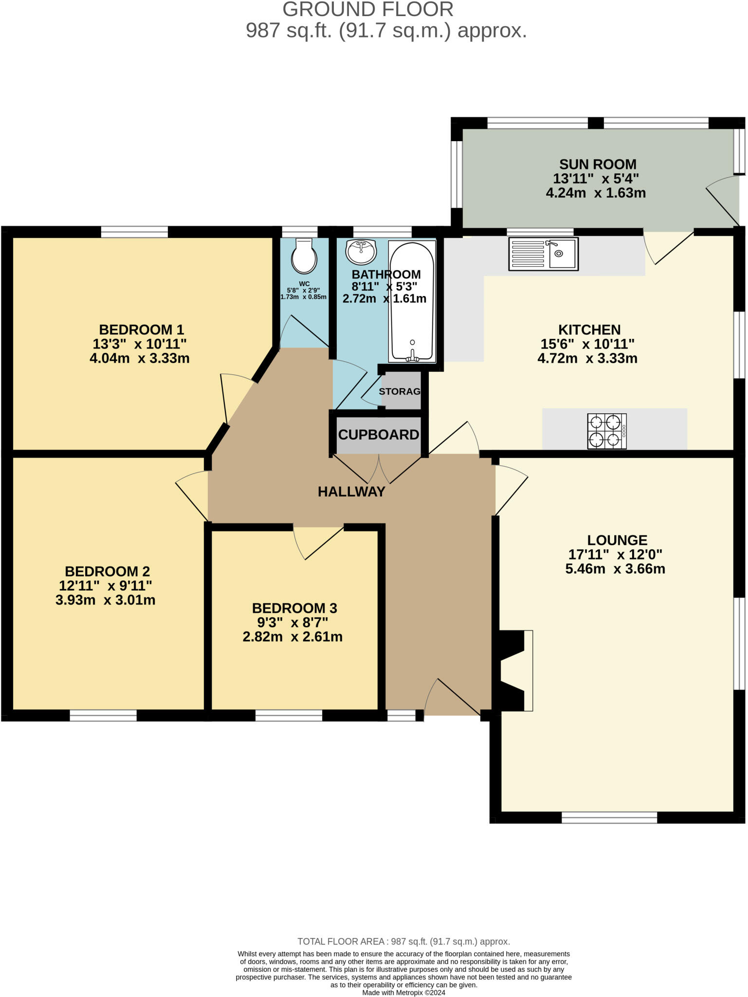Queensway, Mildenhall, Bury St. Edmunds, Suffolk, IP28 floorplan