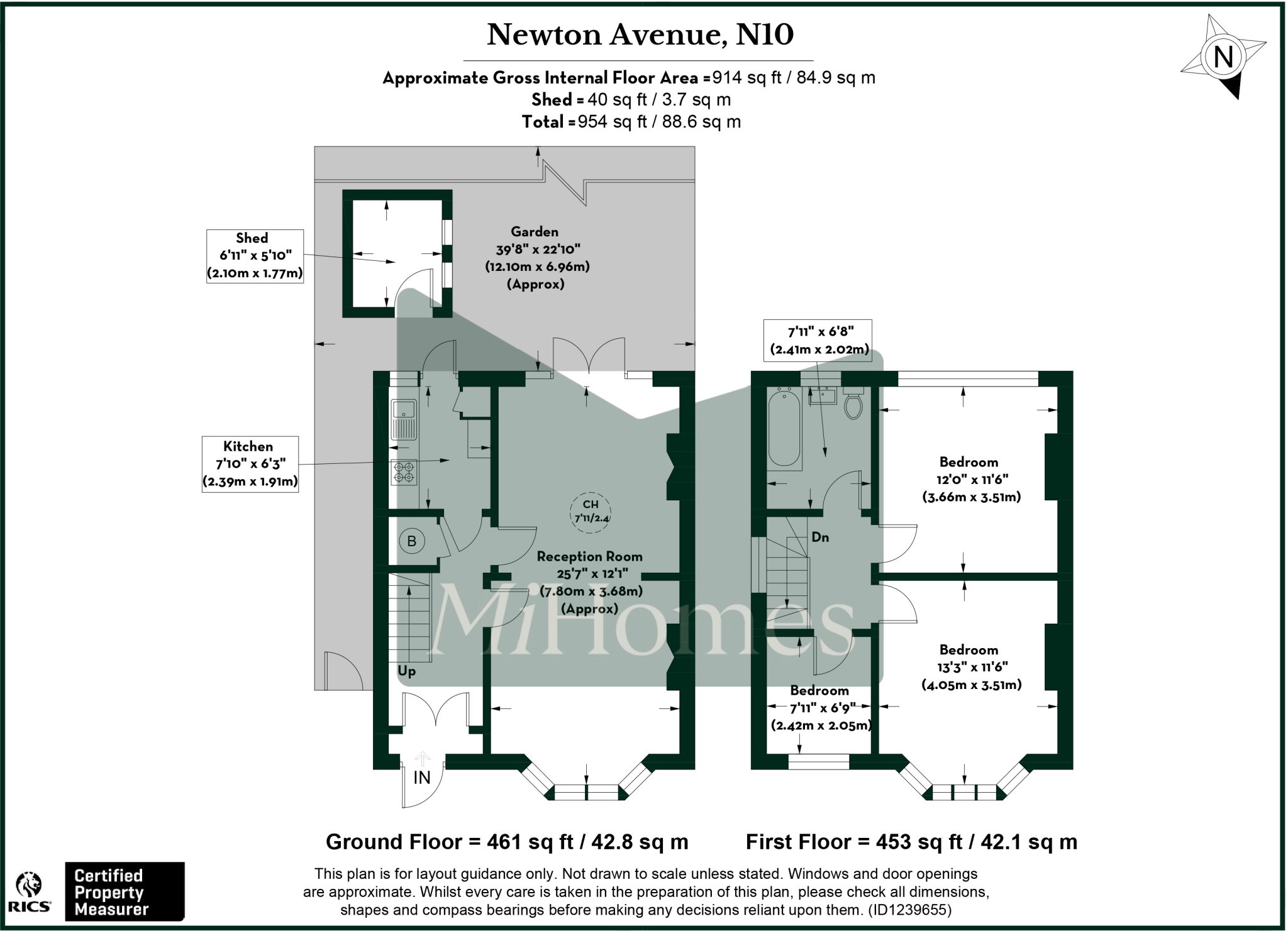 Newton Avenue, Muswell Hill floorplan