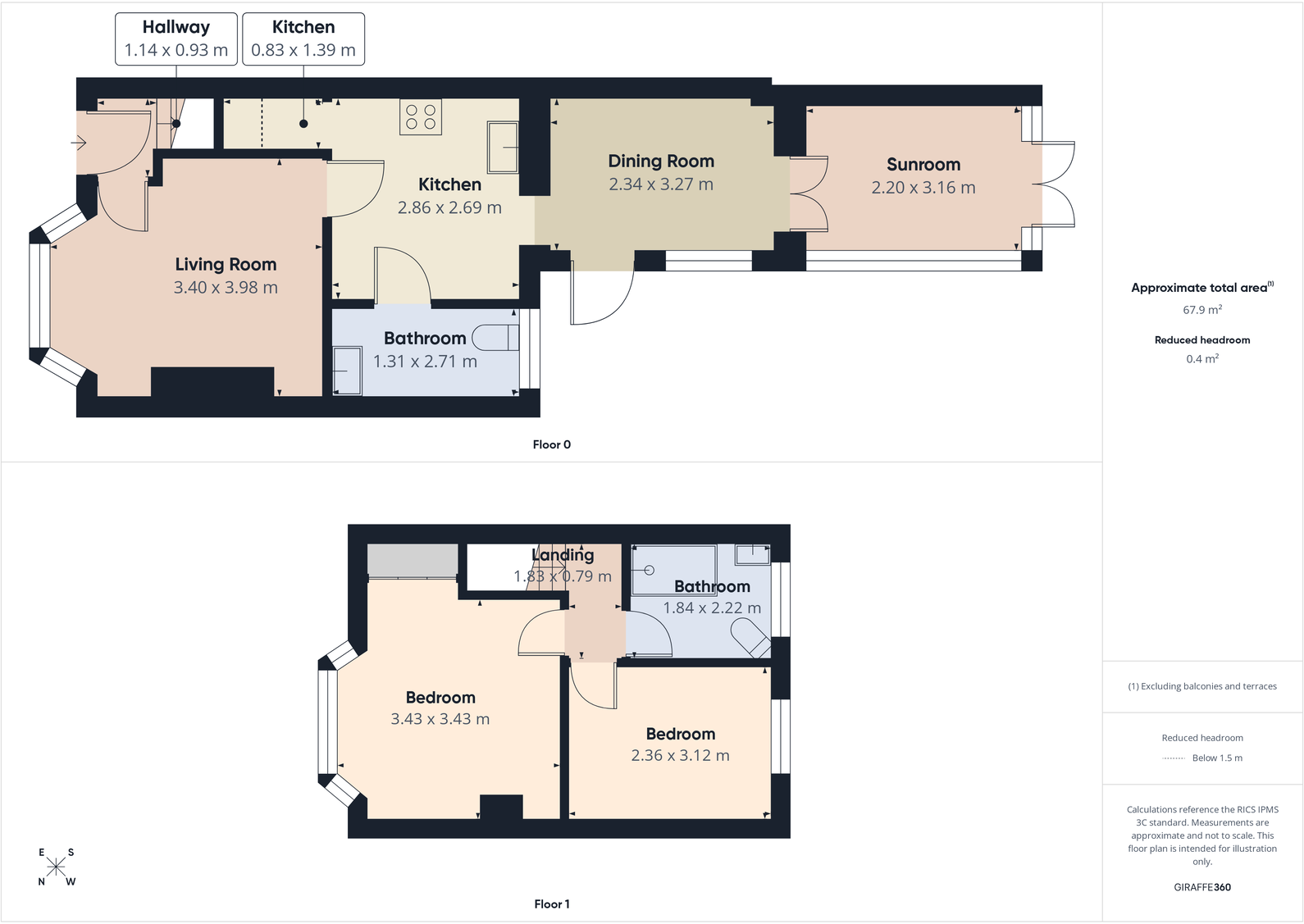 Roseway, Wellington, Telford, TF1 1HS floorplan