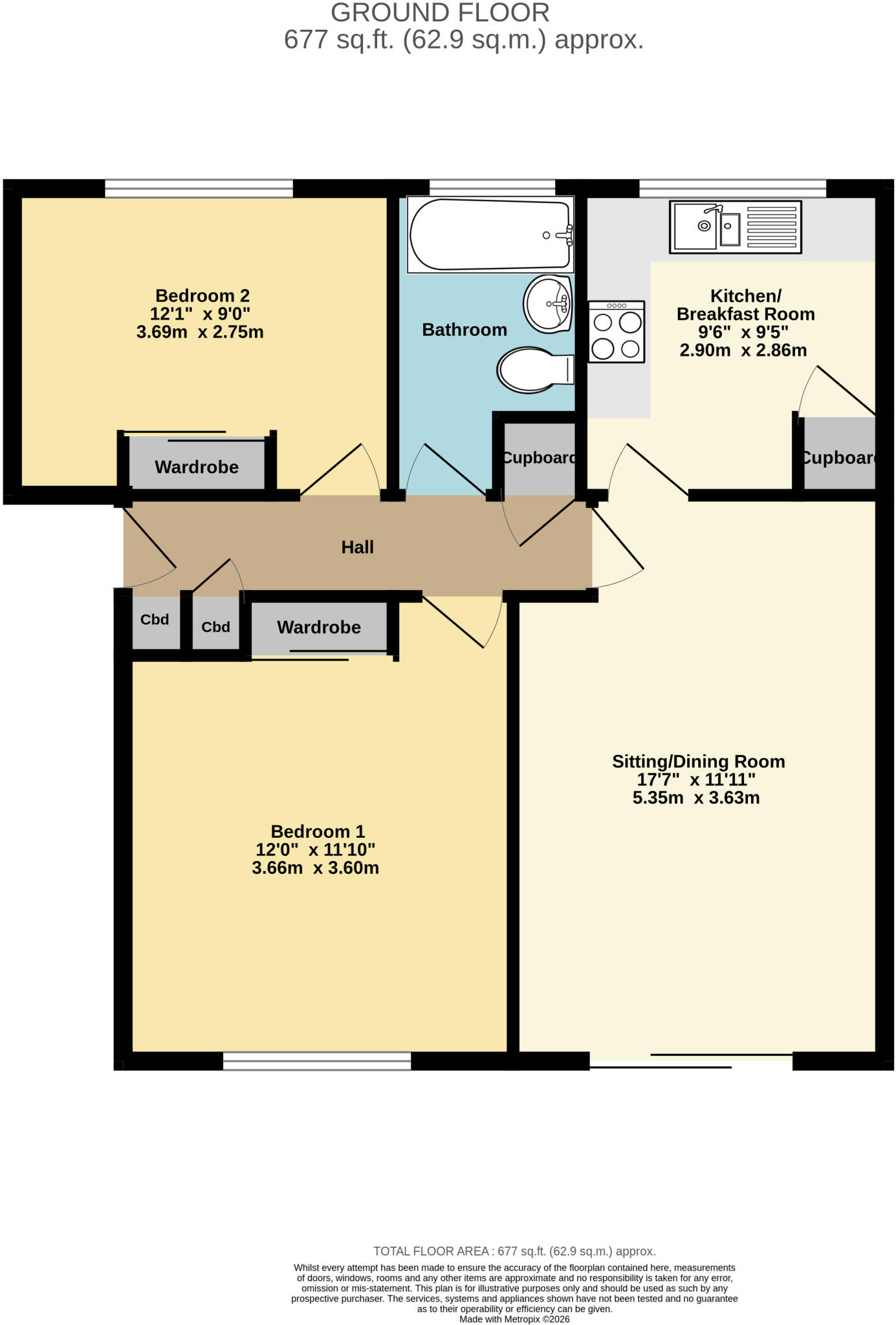 Montagu Road, Highcliffe, Christchurch, Dorset, BH23 floorplan