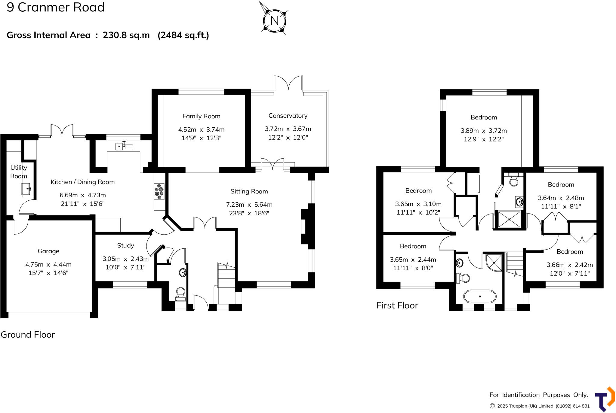 Cranmer Road, Riverhead, Sevenoaks, Kent, TN13 floorplan
