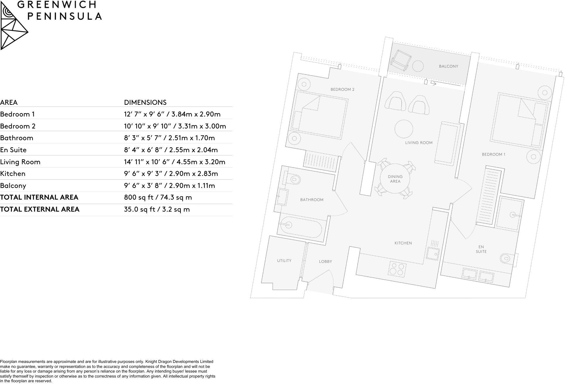 No.1, 18 Cutter Lane, Upper Riverside, Greenwich Peninsula, SE10 floorplan