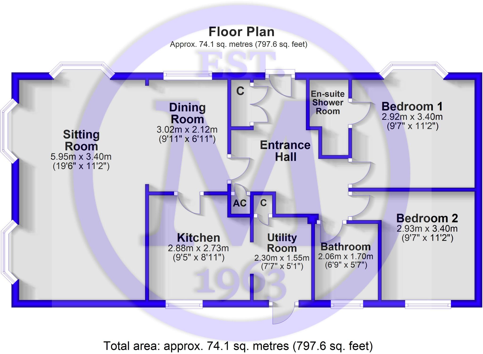 Knightcrest Park, Milford Road, Everton, Hampshire, SO41 floorplan