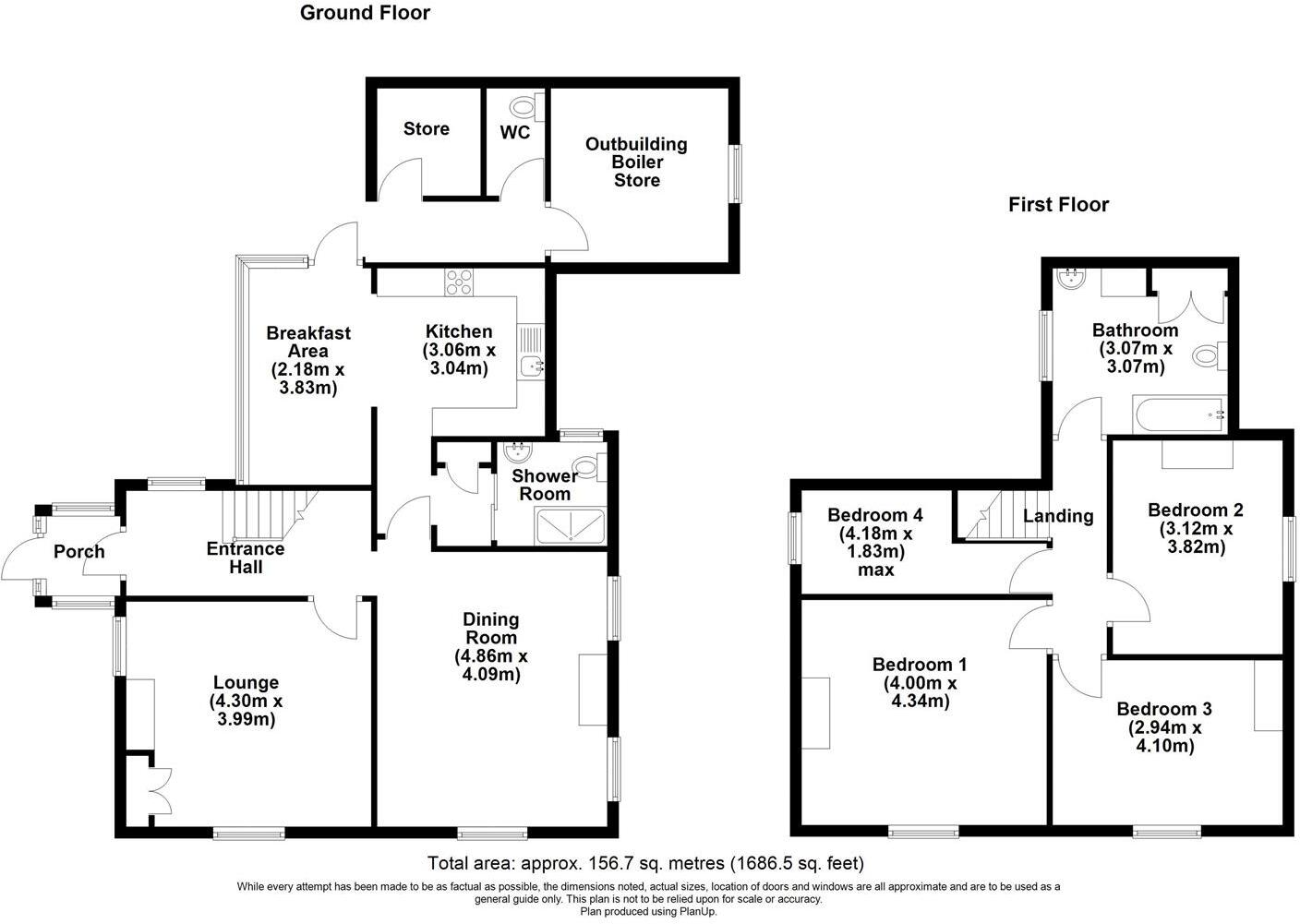 The Chestnuts Farmhouse + 0.9 acres -Wickenby Road, Lissington floorplan