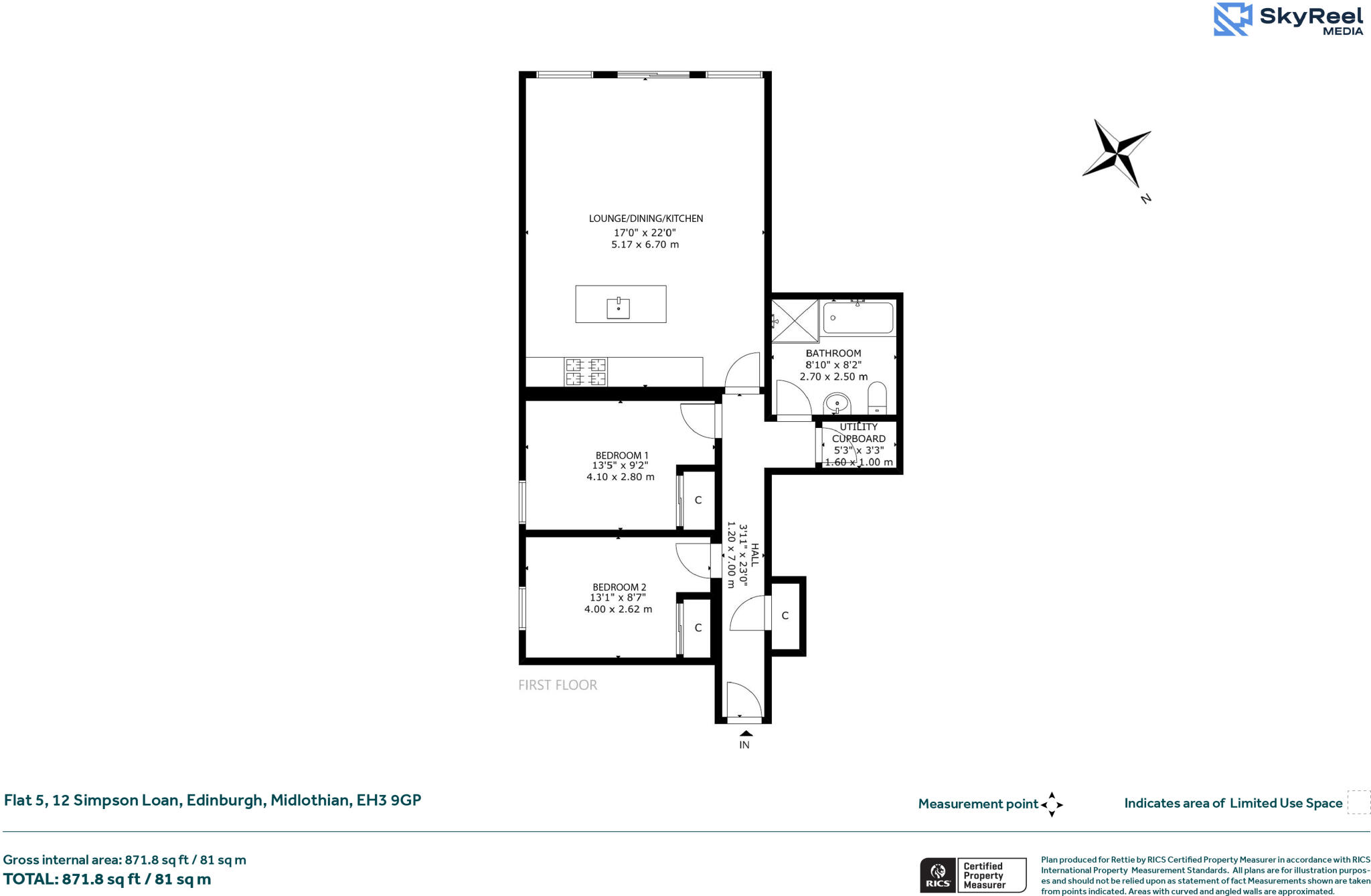 Simpson Loan, Edinburgh, Midlothian floorplan
