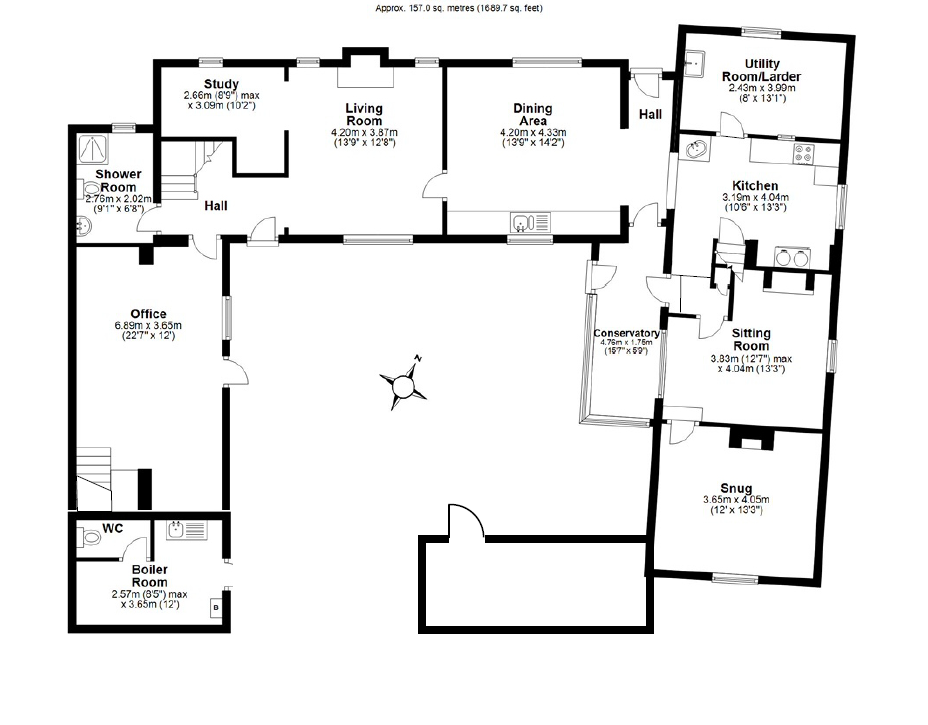 Hill View, Top Green, Upper Broughton floorplan
