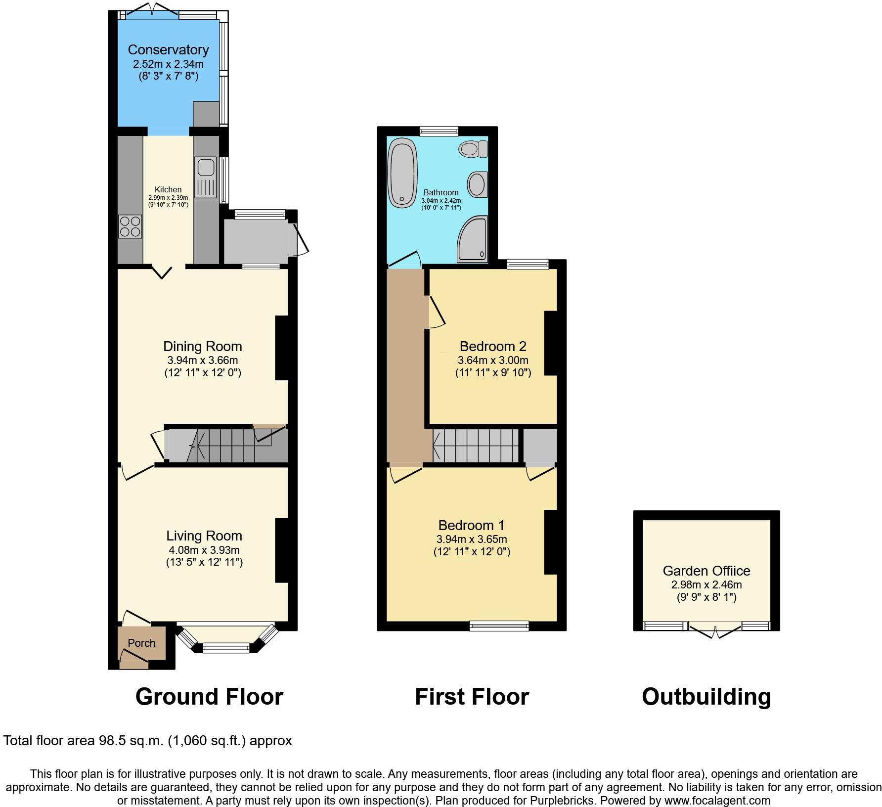 Ruskin Avenue, Nottingham, NG10 floorplan