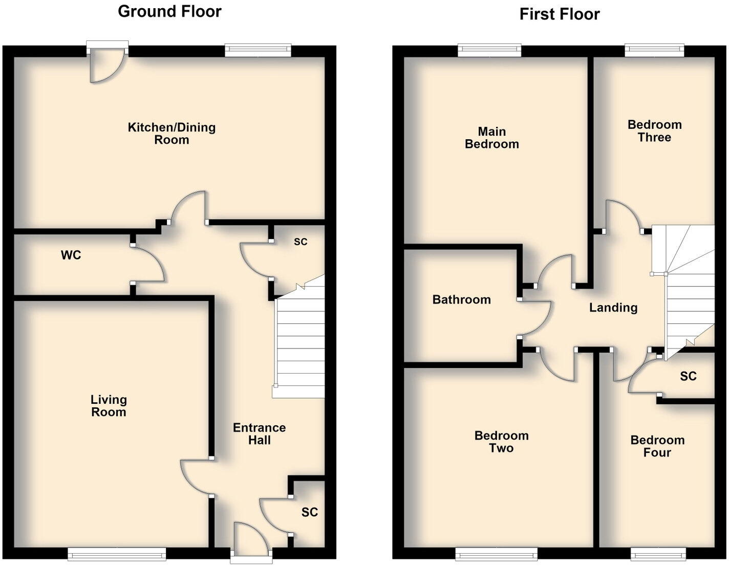 Adcock Road, Market Harborough, LE16 8GN floorplan