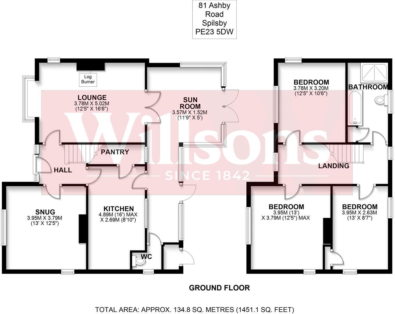 Ashby Road, Spilsby floorplan