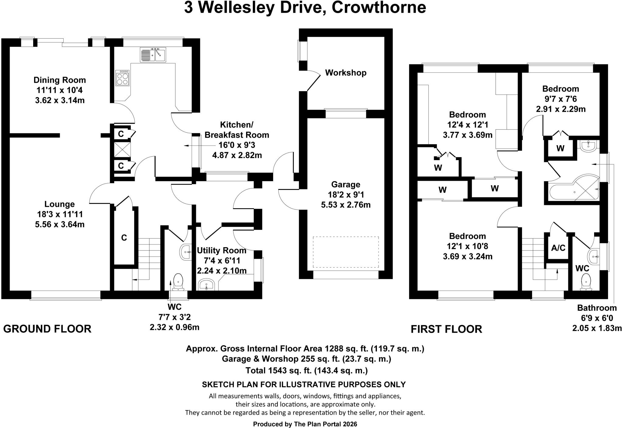 Wellesley Drive, Crowthorne, RG45 floorplan