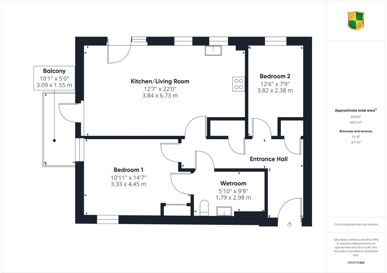 Highwood Mill, The Boulevard, Horsham floorplan