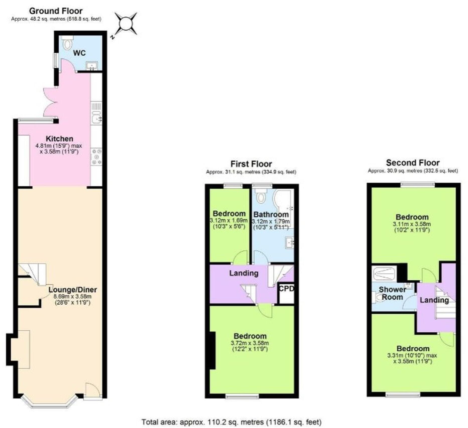 Turney Street, Nottingham, NG2 floorplan